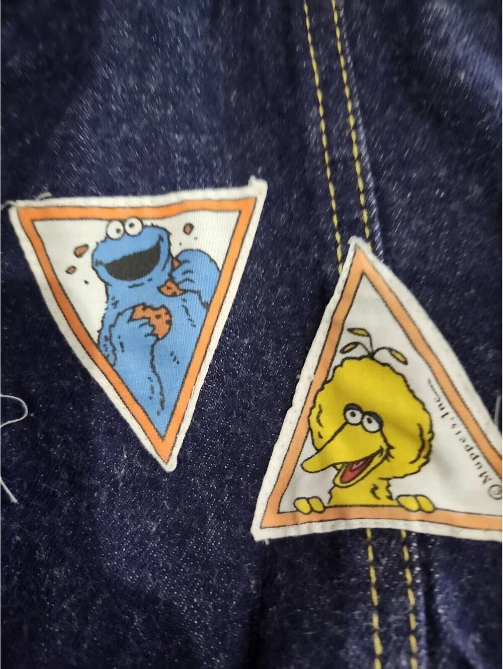 Vintage 1980s Seasame Street Kids Jean Jacket Rare Size 6